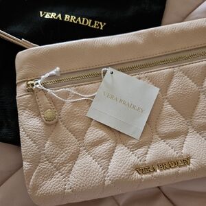 Vera Bradley Quilted Mia Wristlet in Blush Pink